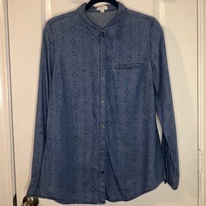 Denim Button-Up Shirt